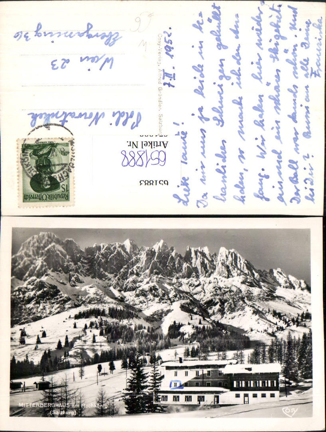 651888,Mühlbach am Hochkönig Mitterberghaus a. Hochkönig Winteransicht