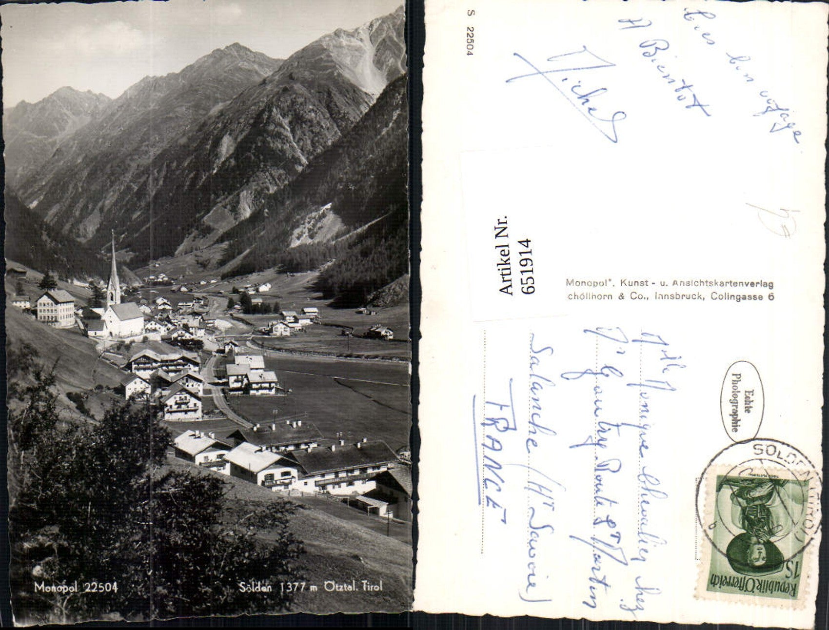 Alte Ansichtskarte – Old Postcard