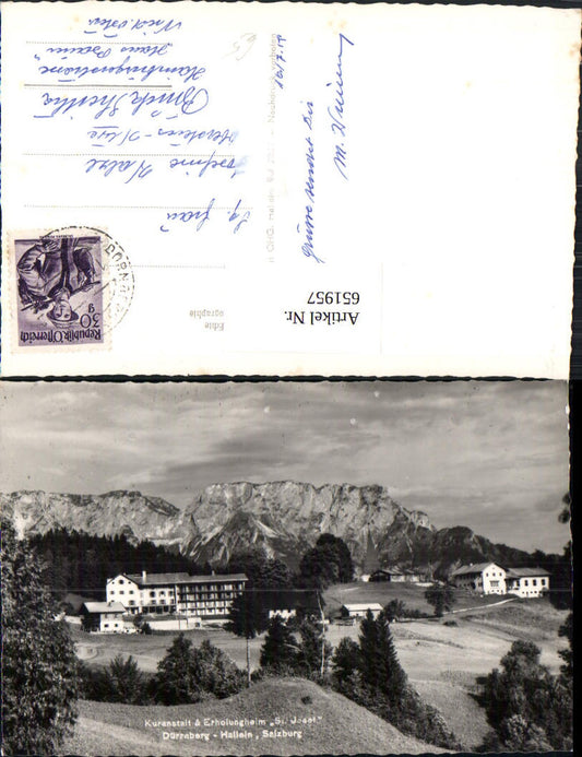 651957,Foto Ak Hallein Dürrnberg Kuranstalt Erholungsheim St Josef