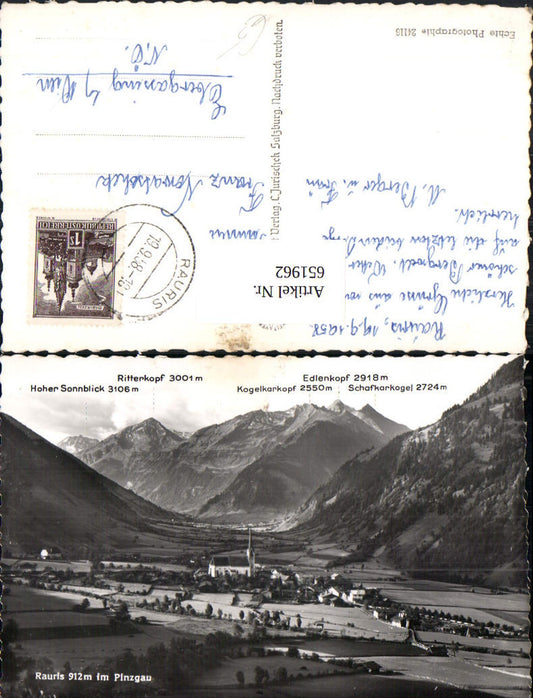 651962,Foto Ak Rauris im Pinzgau Totale