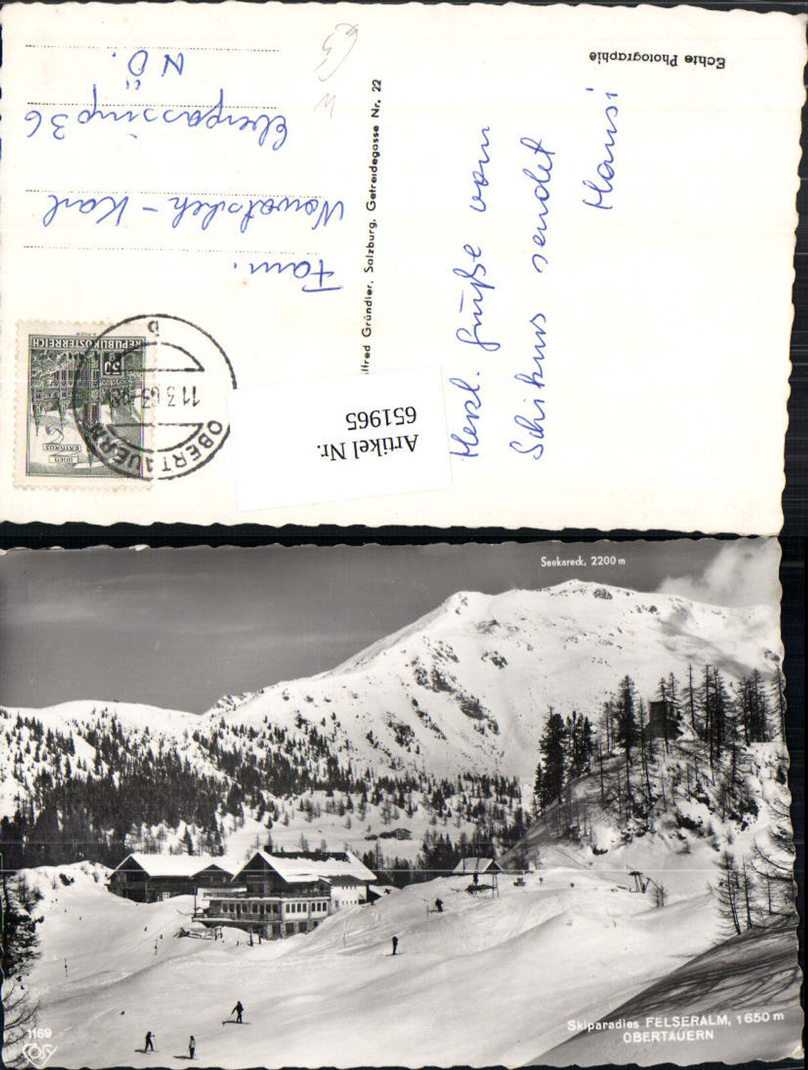 651965,Foto Ak Felseralm Obertauern Wintersport