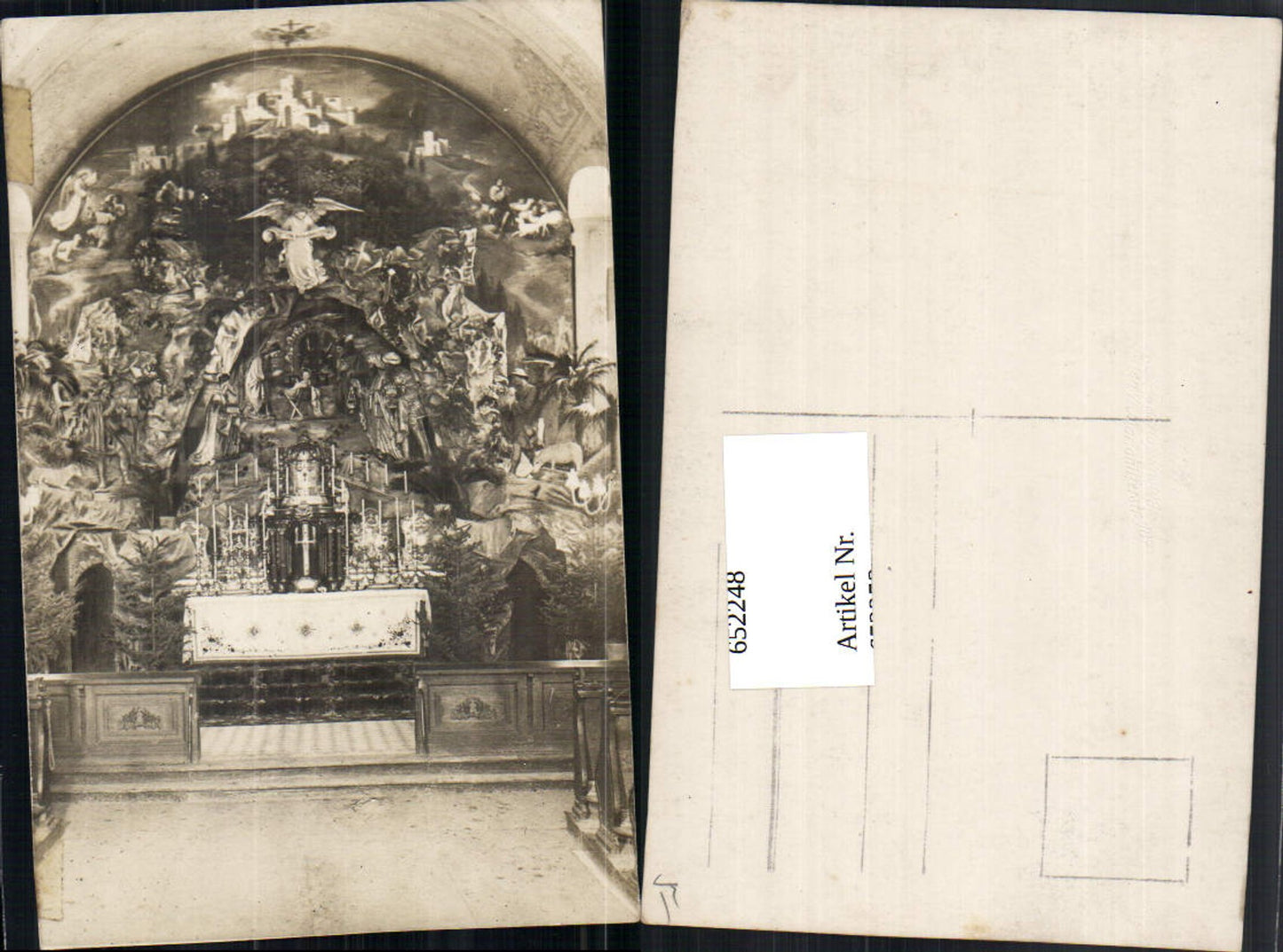 652248,Foto AK F. Schiller Wien Mariahilf Altar Kirche