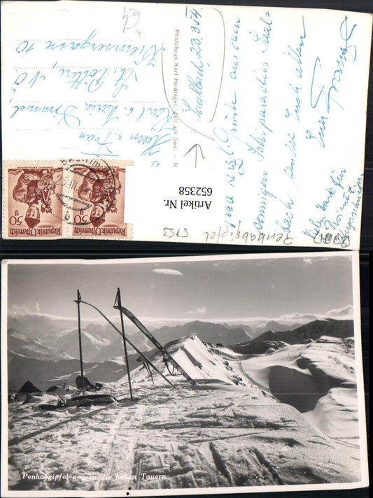 652358,Penhabgipfel geg. d. hohen Tauern Wintersport Saalbach-Hinterglemm