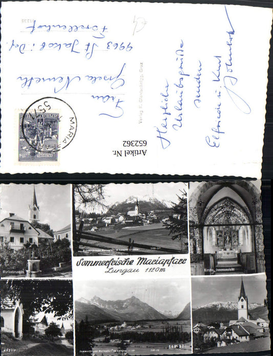 652362,Mehrbild Ak Mariapfarr Lungau Kirche Marienbrunnen