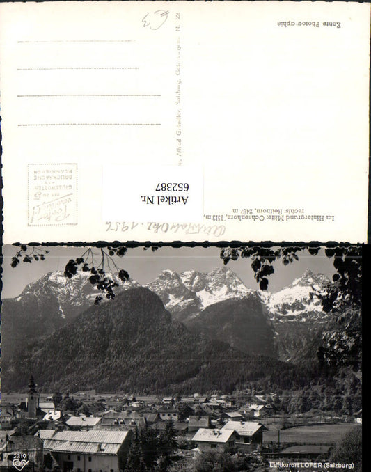 652387,Foto Ak Lofer m. Loferer Steinberge