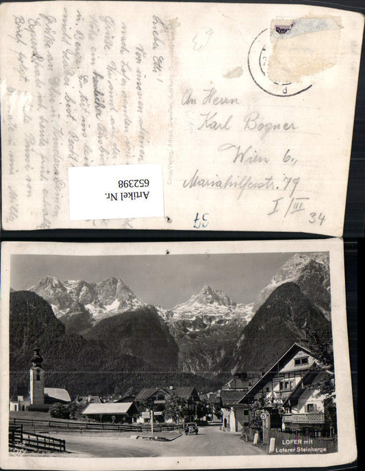 652398,Foto Ak Lofer m. Loferer Steinberge