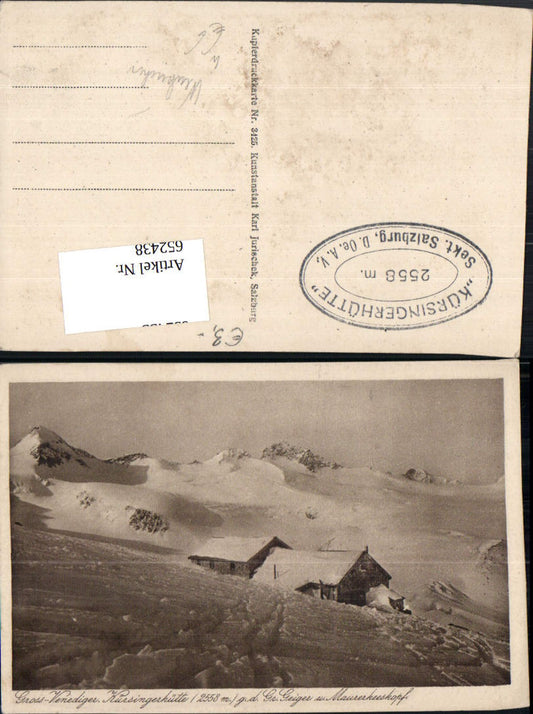 652438,Neukirchen am Großvenediger Kürsingerhütte g. d. Gr. Geiger u. Maurerkeeskopf