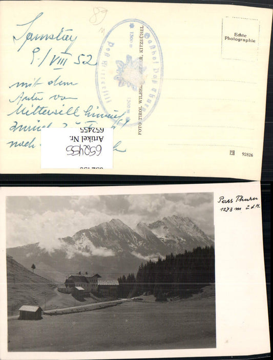 652455,Foto Ak Pass Thurn Gasthof Paß Thurn Mittersill