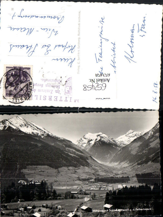 652458,Foto Ak Mittersill m. Schloss Mittersill g. d. Felbertauern