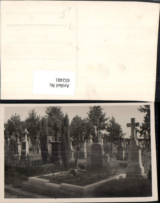 652481, Photo Ak Cemetery Death Graves Crosses