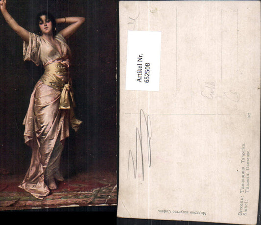 652508,Künstler Ak Sichel Tänzerin Danseuse Frau Erotik