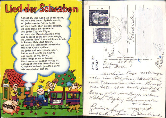 652512, Song of the Swabians Songcard Lyrics