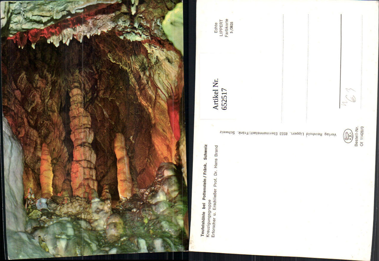 652517,Teufelshöhle Pottenstein Fränk. Schweiz Kreuzigungsgruppe Höhle