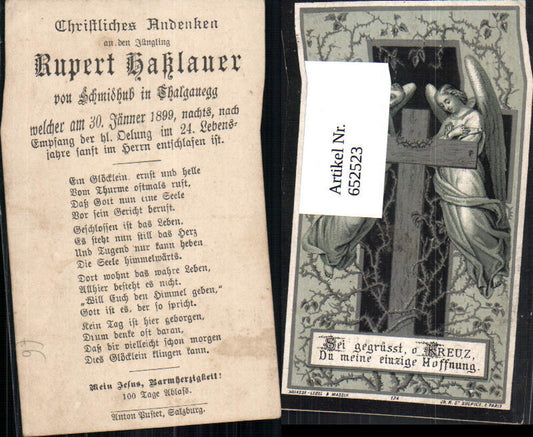 652523, Holy image devotional image Rupert Haslauer Schmidhub Thalgauegg Thalgau