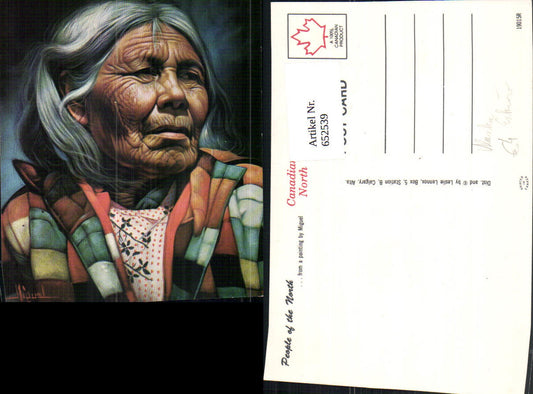 652539,Künstler Ak Miguel People of the North Canadian North Volkstypen Alaska Eskimo