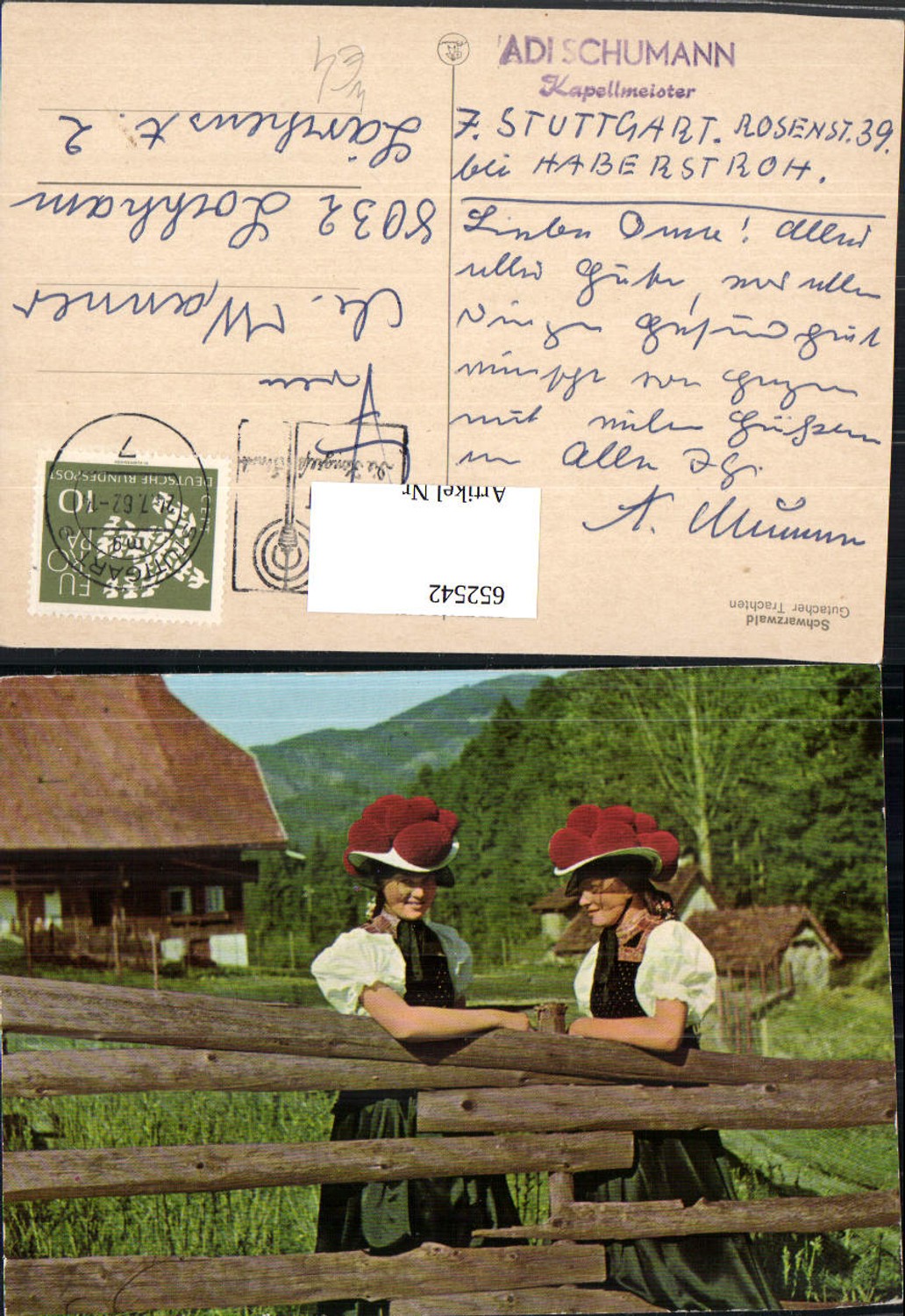 652542,Schwarzwald Gutacher Trachten Frauen Gutach