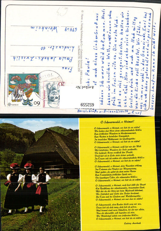 652559,O Black Forest O Homeland Text Girls Women Traditional Costume