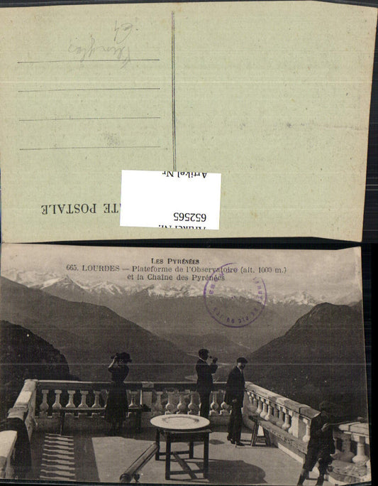 652565,Les Pyrenees Lourdes Plateforme de l Observatoire binoculars France