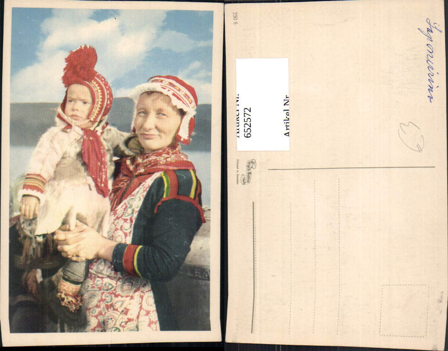 652572,Frau m. Kind Tracht Volkstypen