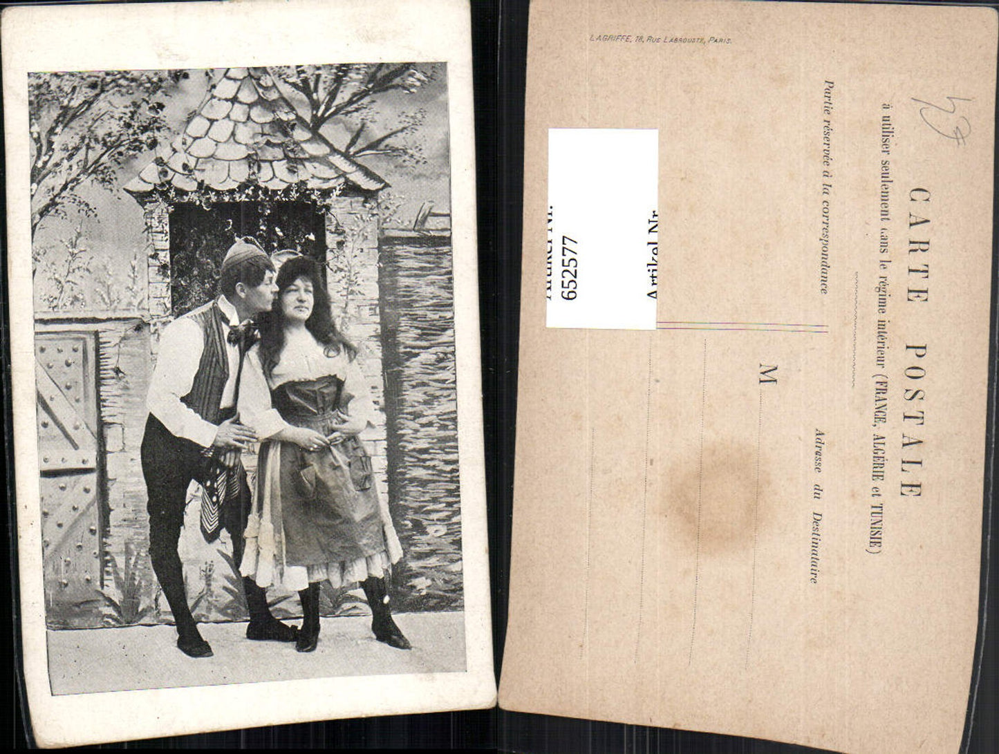652577,Pair of folk costumes France