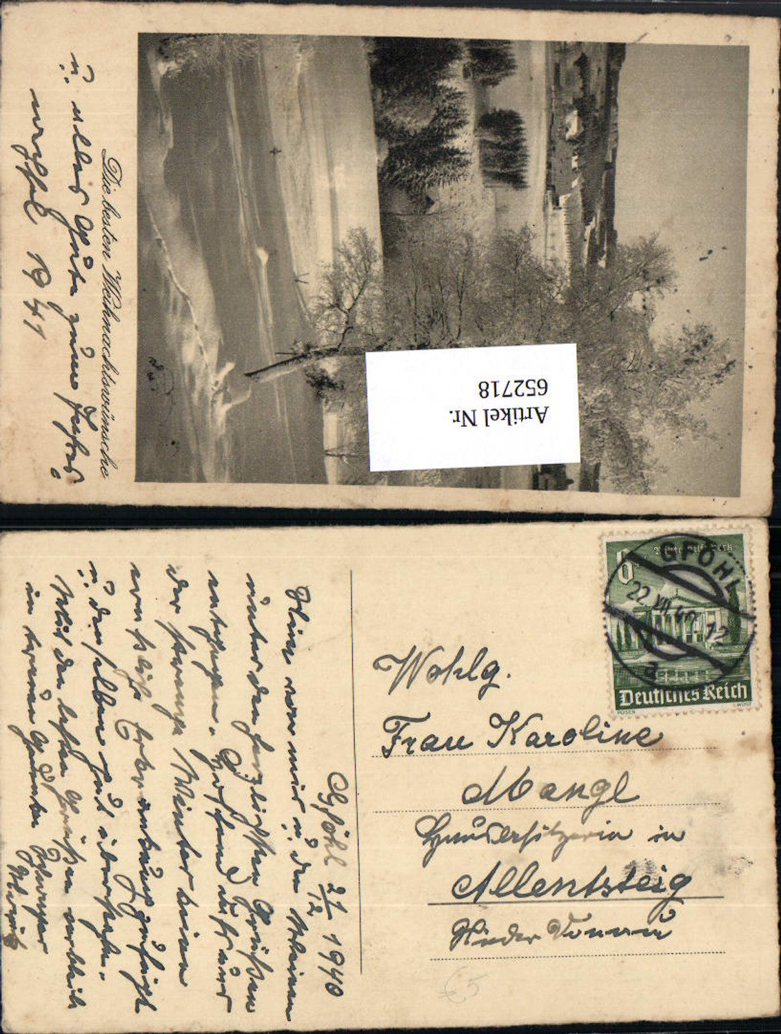 Alte Ansichtskarte – Old Postcard