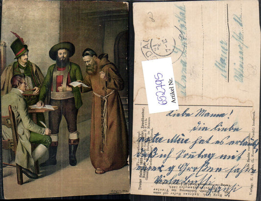 652795, Artist Ak Defregger Tyrolean Freedom Struggle Andreas Hofer Speckbacher and Sweth