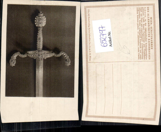 652797, Vienna Treasury Sword Coronation Regalia Imperial House