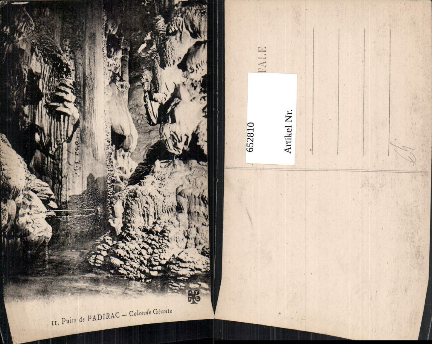 652810,Puits de Padirac Colonne Geante Grotte