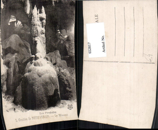 652817,Les Pyrenees Grottes de Betharram Le Minaret Grotte