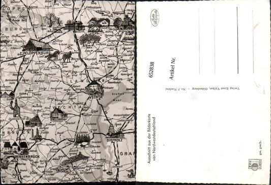 652838, Picture map Northwest Germany Bersenbrück Cloppenburg Vechta Diepholz