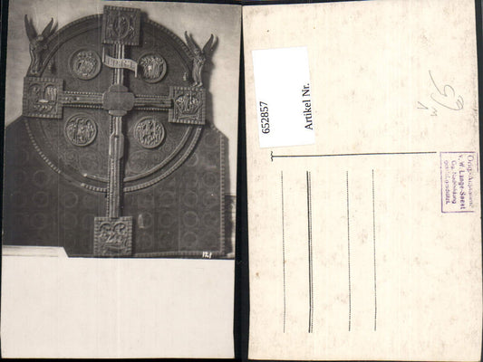 652857, Photo Ak W. Lange Soest Cross Detail view Religion