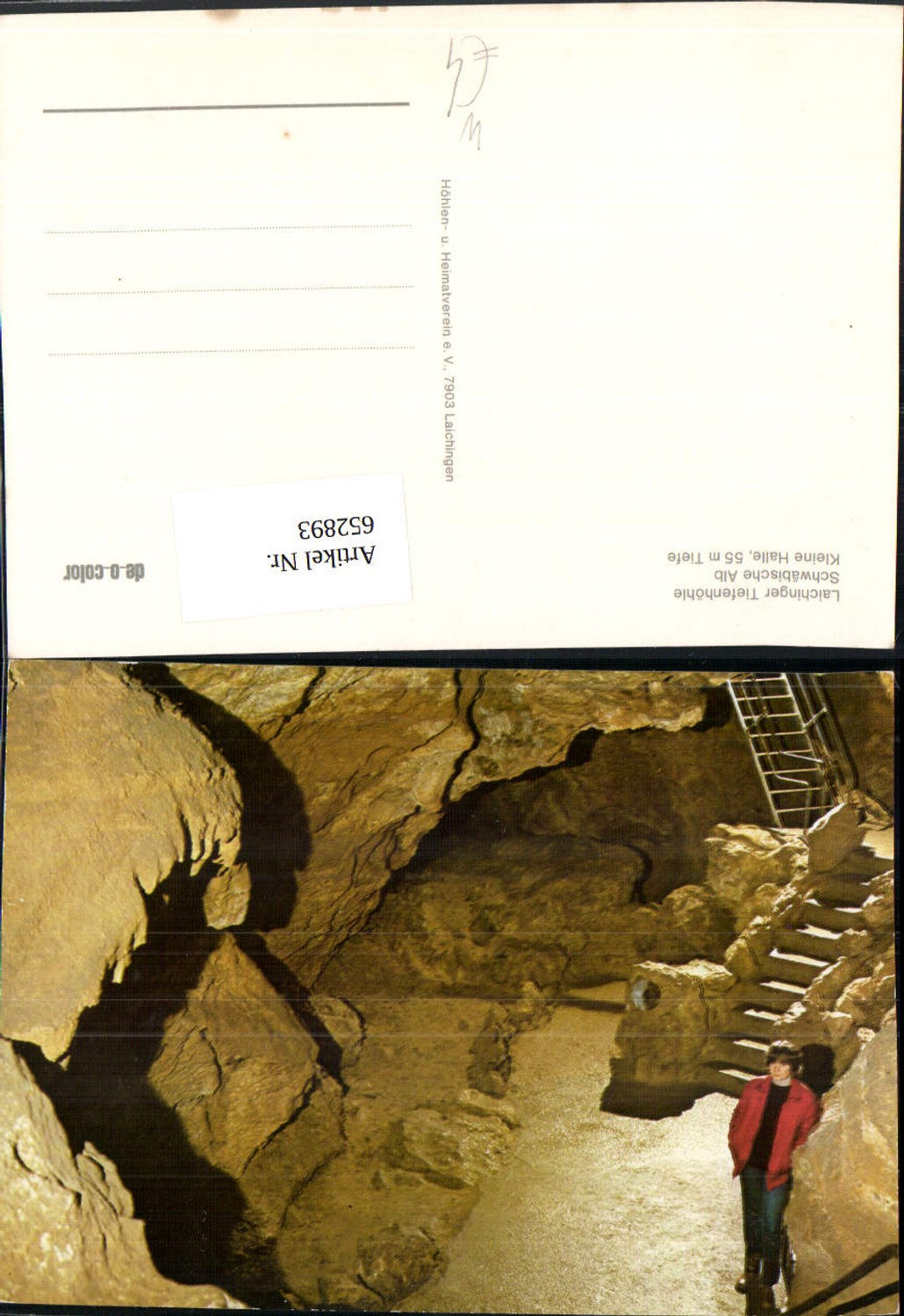 652893, Laichingen Laichinger Tiefenhöhle Swabian Alb Kleine Halle Cave Grotto
