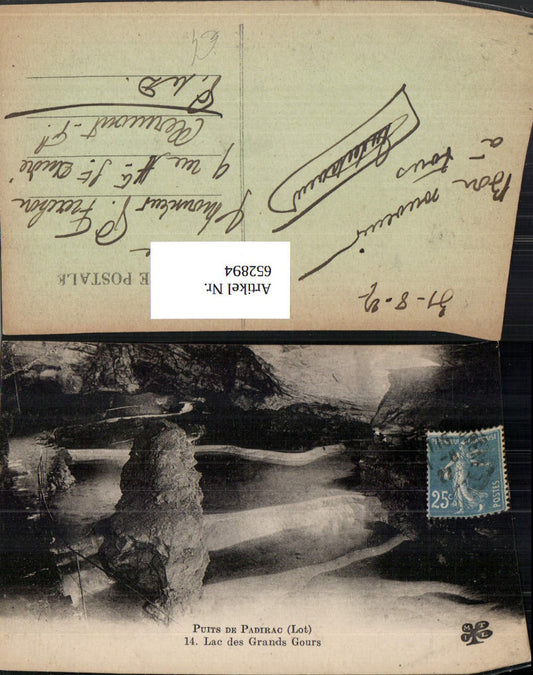 652894,Puits de Padirac Lac des Grands Gours cave grotto