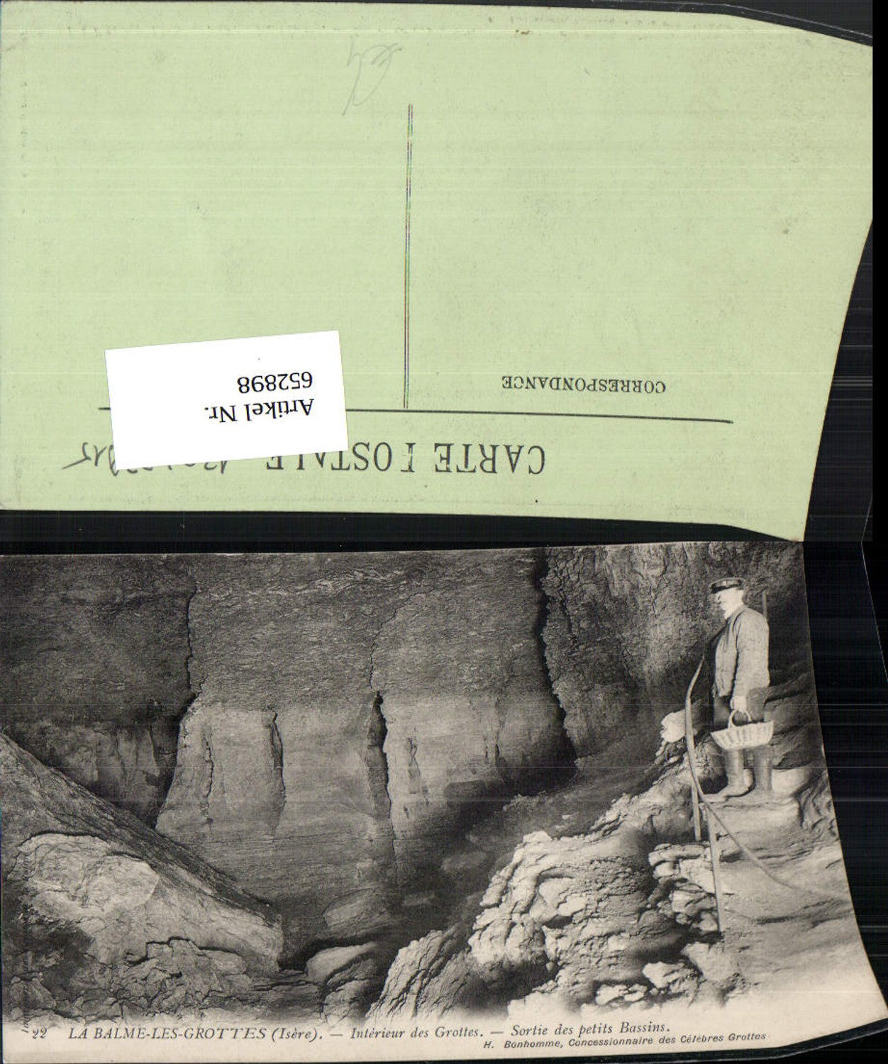 652898,La Balme-les-Grottes Isere Interior of the Grottes Sortie des petits Bassins Cave Grotte France