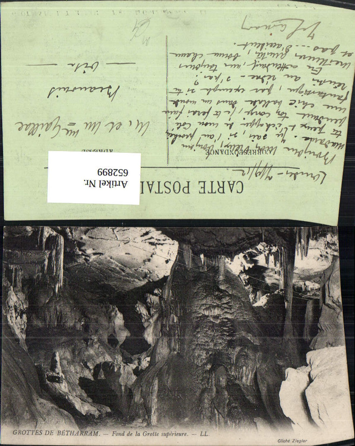 652899,Grottes de Betharram Fond de al Grotte superieure Grotte Cave