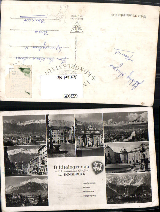 652939, Picture telegram Innsbruck Lazy writer telegram