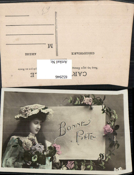 652946, Woman Girl Fashion Flowers Bonne Fete