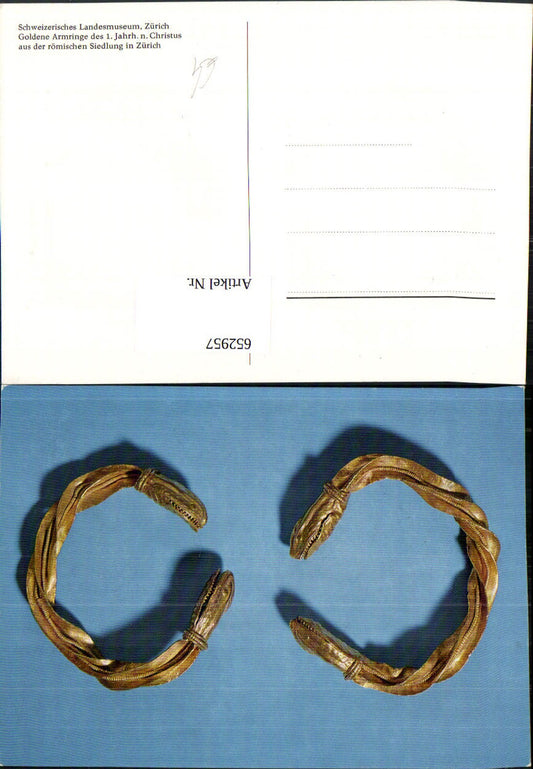 652957, Zurich Golden arm rings Swiss National Museum