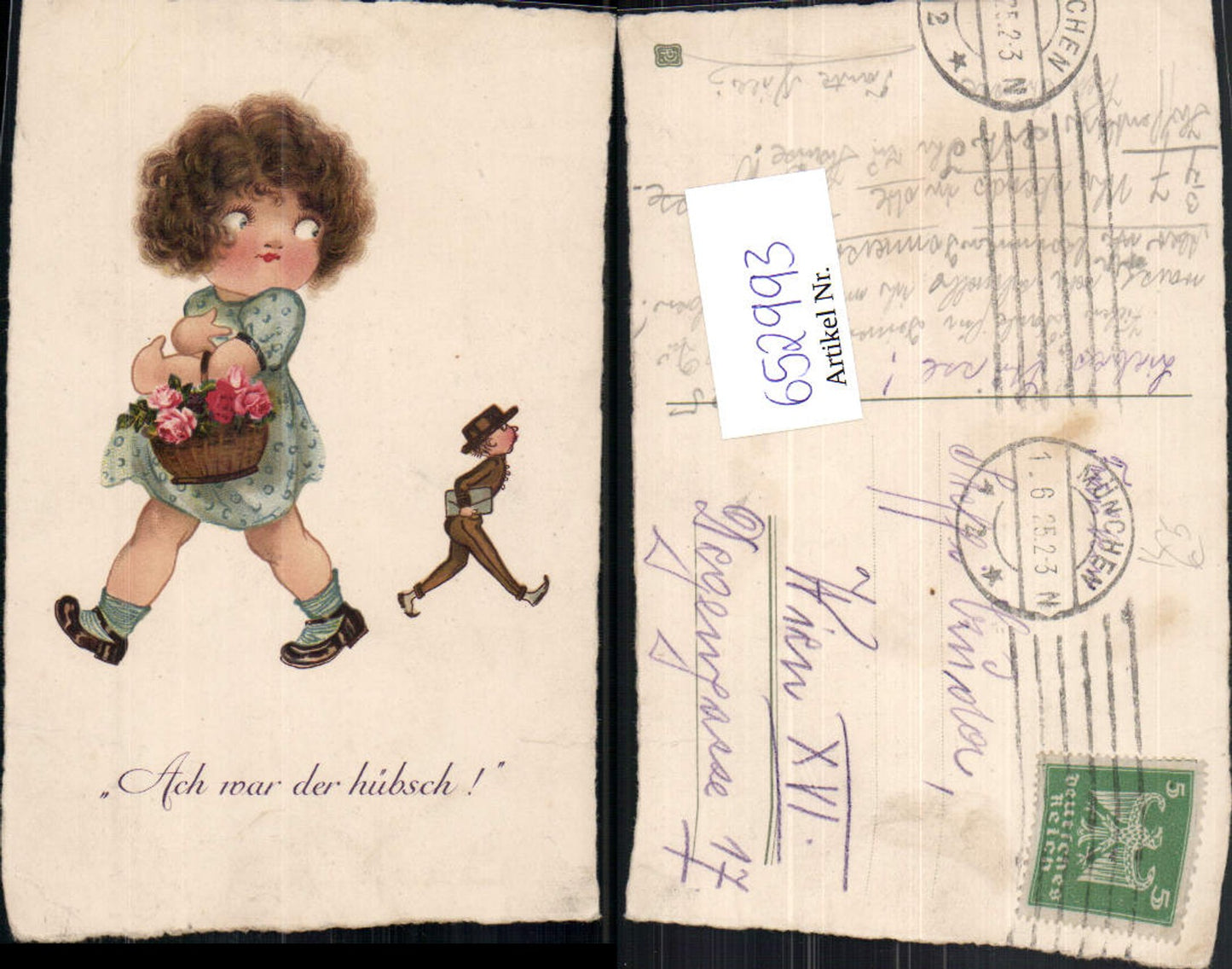 652993,Mädchen Postbote Ach war der hübsch Humor