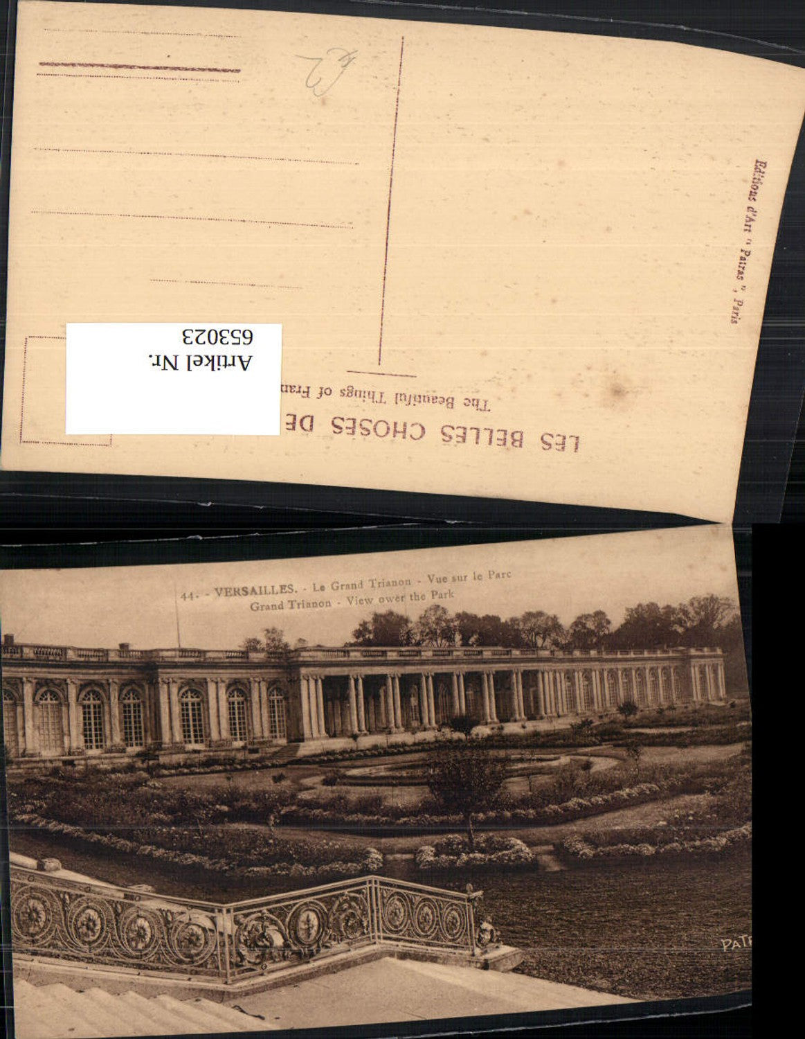 653023,Versailles Le Grand Trianon Vue sur le Parc France
