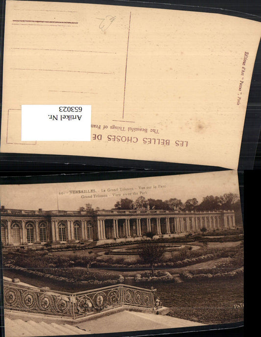 653023,Versailles Le Grand Trianon Vue sur le Parc France