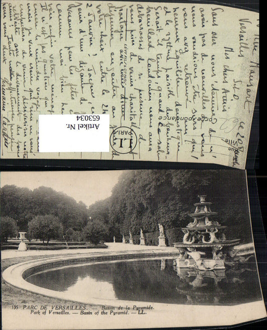 653034,Versailles Parc de Versailles Bassin de la Pyramide Brunnen France