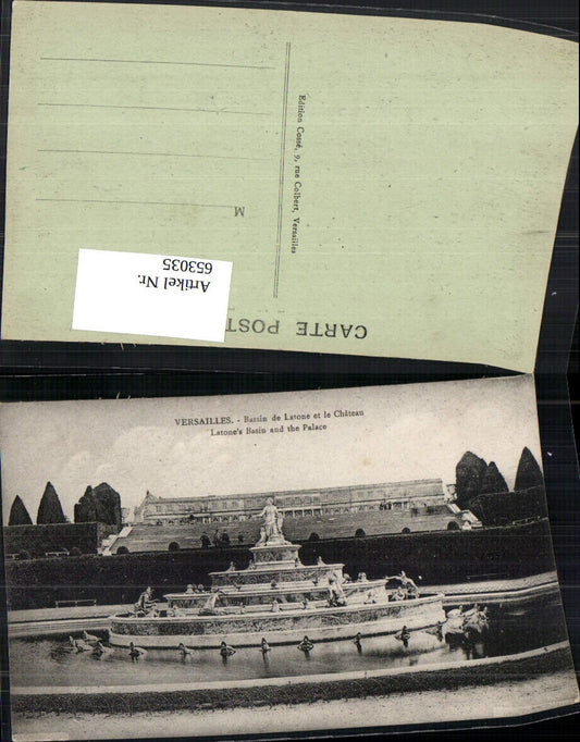 653035,Versailles Bassin de Latone et le Chateau Brunnen France