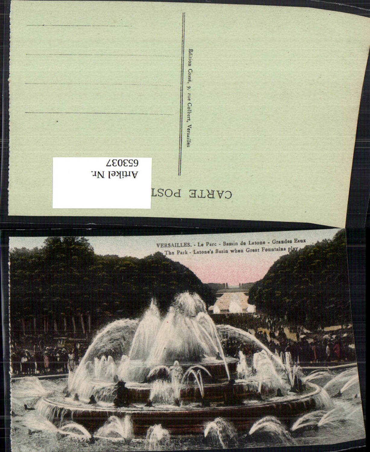 653037,Versailles Le Parc Bassin de Latone Grandes Eaux Brunnen France