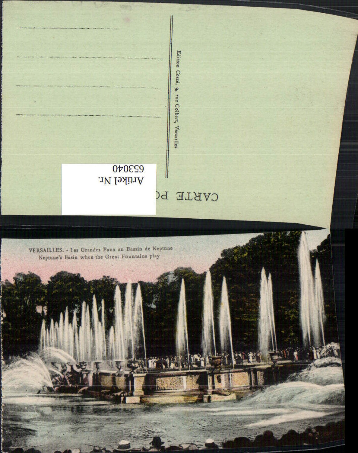 653040,Versailles Les Grandes Eaux au Bassin de Neptune Brunnen Springbrunnen France