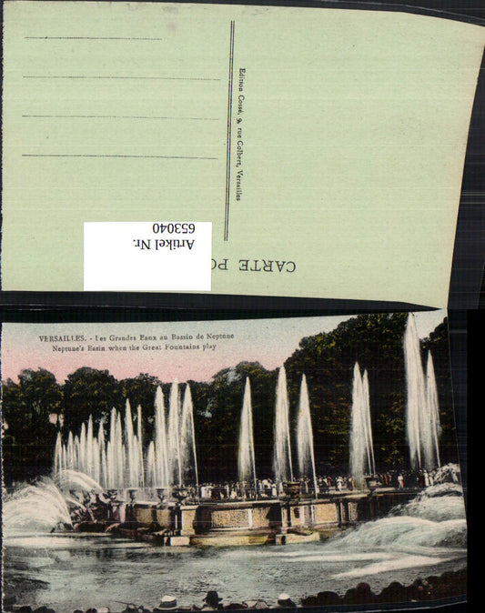 653040,Versailles Les Grandes Eaux au Bassin de Neptune Brunnen Springbrunnen France