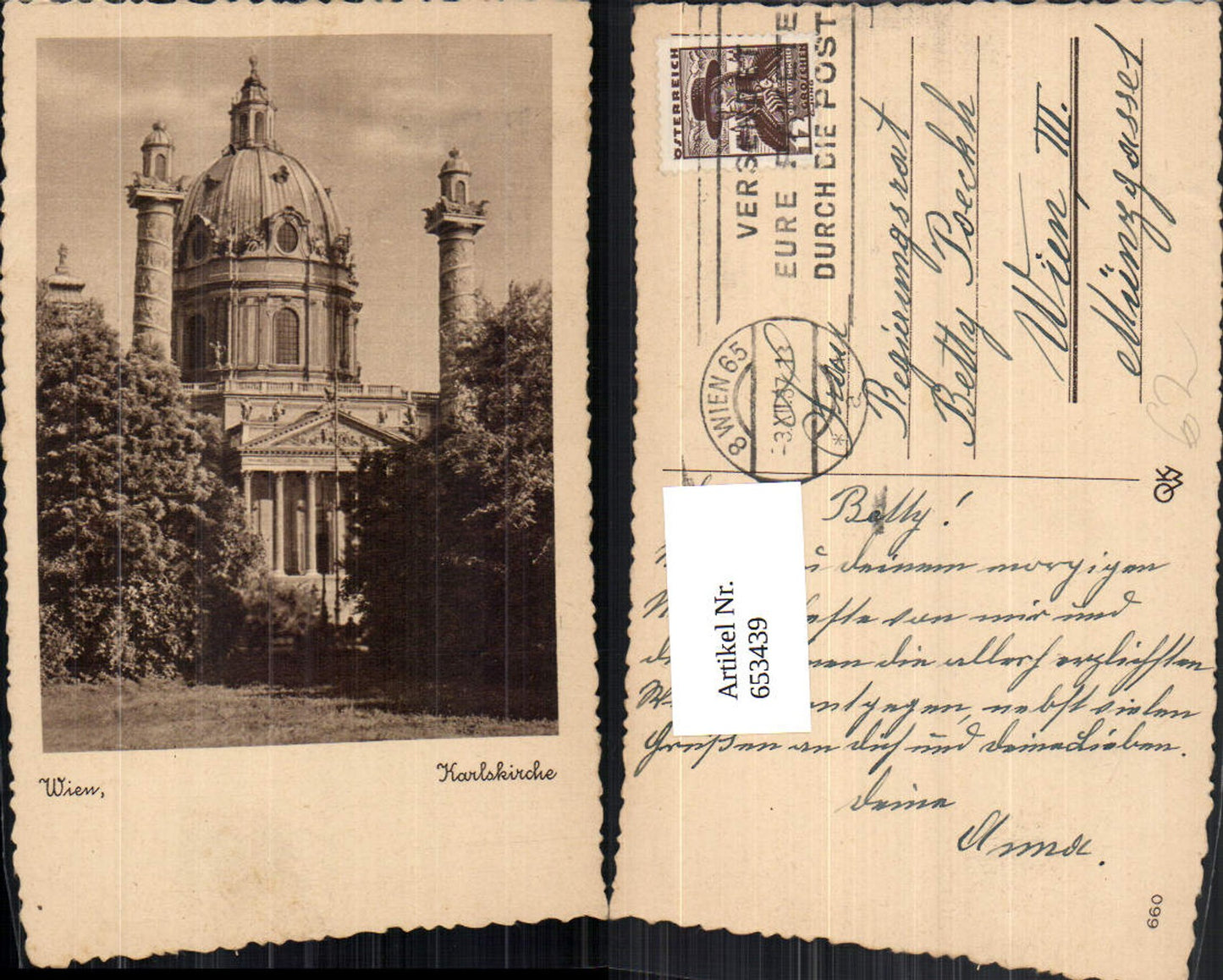 Alte Ansichtskarte – Old Postcard