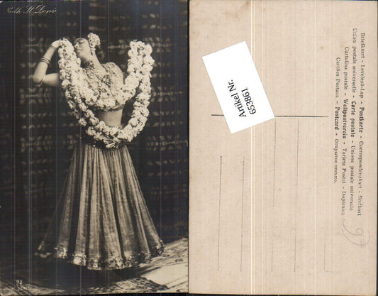 653861,Foto-AK Ruth St. Denis Kleid Schmuck Erotik pub GG & Co.