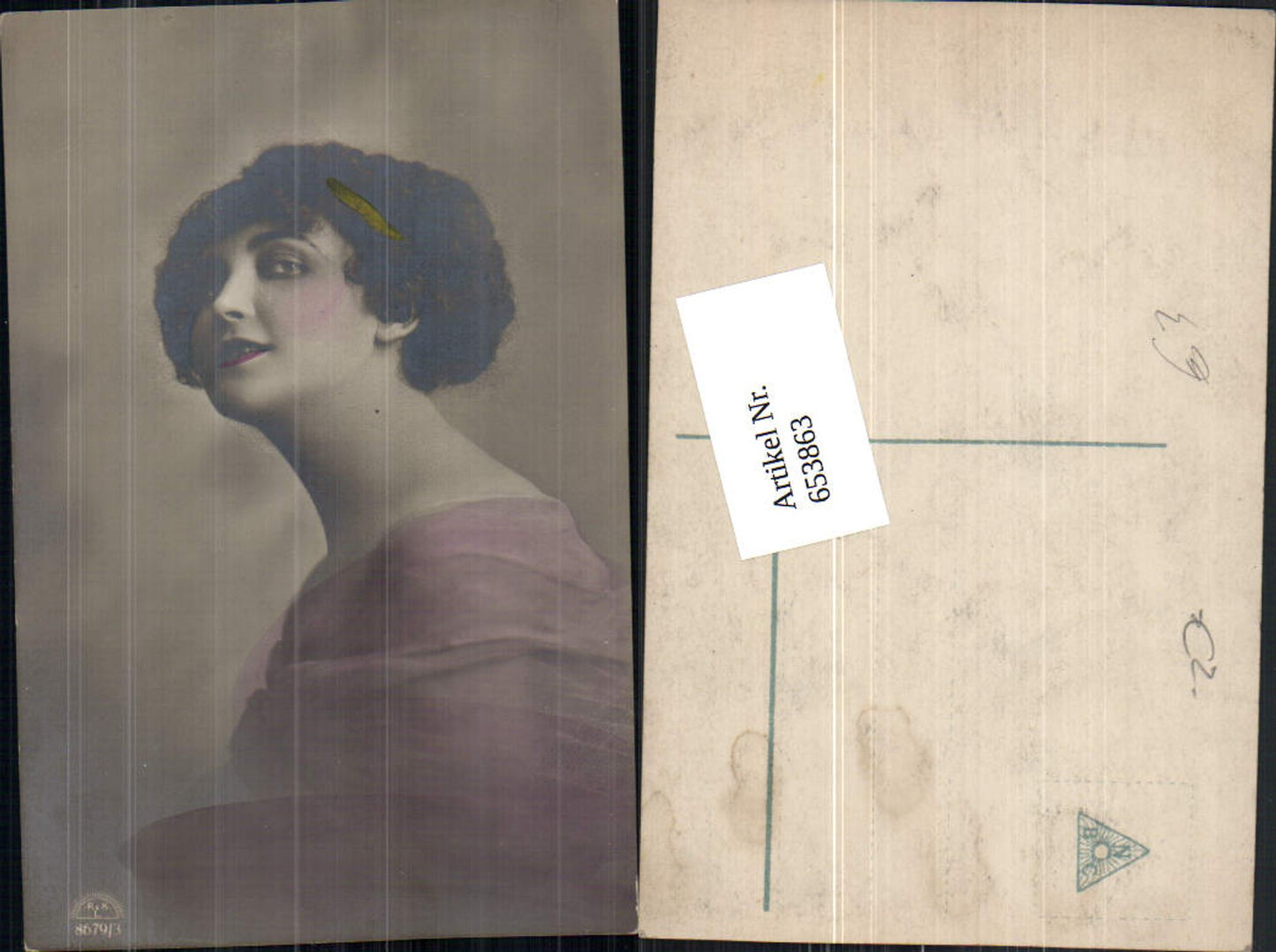 653863, Photo-AK Woman Portrait