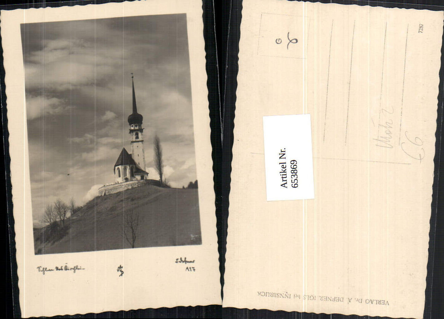 653869,Foto-AK Fotokunst Dr. Defner A 17 Mötz Kirche